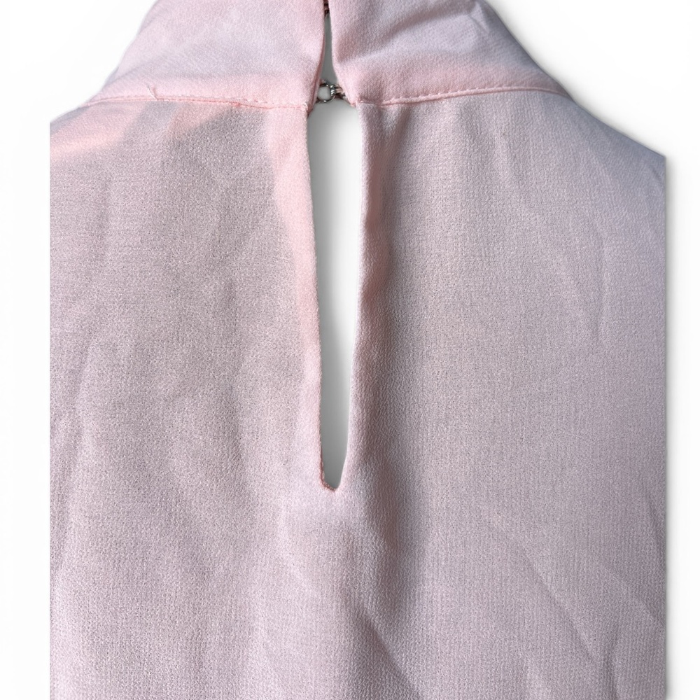 White House Black Market Blush Pink Sleeveless Layered Blouse – Size Small - Picture 3 of 5